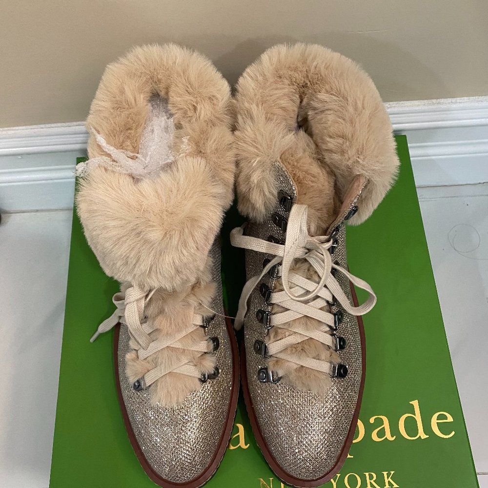 Kate Spade Rosalie Sparkle Hiking Boots
